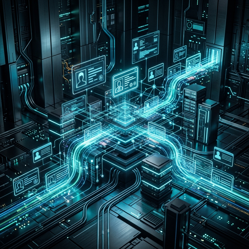 Abstract technical visual for driving vehicle licenses department